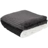 Plaid en flanelle cotelé doublure sherpa 180 x 220 cm