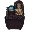 Petite fontaine d'intérieure en résine avec LED bouddha Theravada