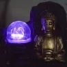 Petite fontaine d'intérieure en résine avec LED bouddha Theravada