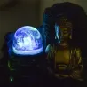 Petite fontaine d'intérieure en résine avec LED bouddha Theravada