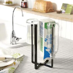 Égouttoir à bouteilles en métal Stand