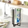 Égouttoir à bouteilles en métal Stand
