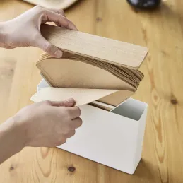 Boite de conservation spéciale filtre à café en métal Tosca