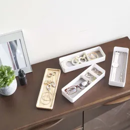 Boite à bijoux 3 niveaux en plastique Slim