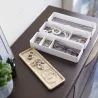 Boite à bijoux 3 niveaux en plastique Slim