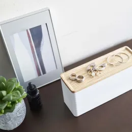 Boite à bijoux 3 niveaux en plastique Slim