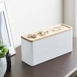 Boite à bijoux 3 niveaux en plastique Slim