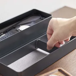 Boite à bijoux 3 niveaux en plastique Slim