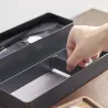 Boite à bijoux 3 niveaux en plastique Slim