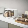 Boite à pain en acier et bambou Tower bread