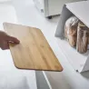 Boite à pain en acier et bambou Tower bread