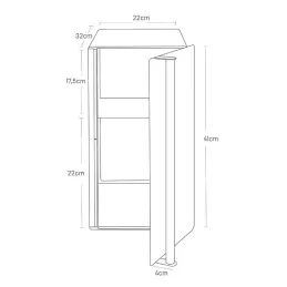 Petit meuble de rangement pour cuisine Tosca