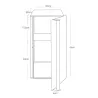 Petit meuble de rangement pour cuisine Tosca