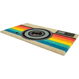Paillasson déco en fibres de coco 70 x 40 cm