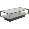 Table basse en verre et acier Maglehem