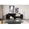 Table basse en verre et acier Maglehem