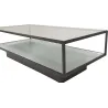 Table basse en verre et acier Maglehem