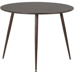 Table ronde en MDF et acier Plaza 100 cm
