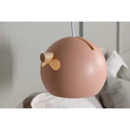 Suspension en acier Tubbie vieux rose
