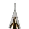 Suspension en verre et aluminium Sirius