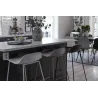Tabouret de bar en acier et plastique Wave