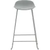 Tabouret de bar en acier et plastique Wave