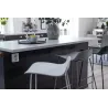 Tabouret de bar en acier et plastique Wave