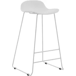 Tabouret de bar en acier et plastique Wave