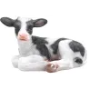 Vache couchée en résine 34 x 21 x 21.5 cm