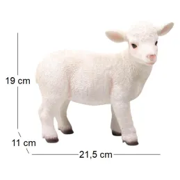 Agneau blanc en résine