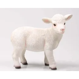 Agneau blanc en résine