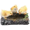 Poussins sur branche en résine 22.5 x 15 x 11 cm