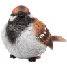 Moineau debout en résine