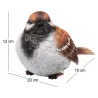 Moineau debout en résine