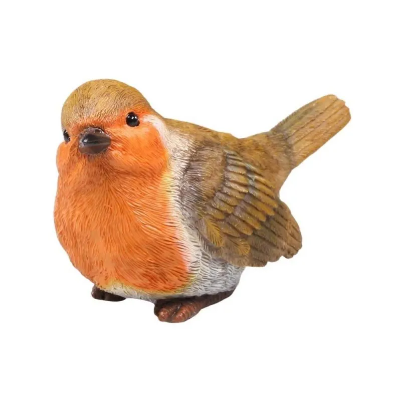 Oiseau rouge-gorge en résine