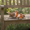 Oiseau rouge-gorge en résine
