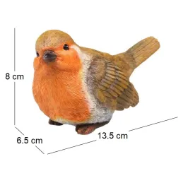 Oiseau rouge-gorge en résine