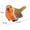 Oiseau rouge-gorge en résine