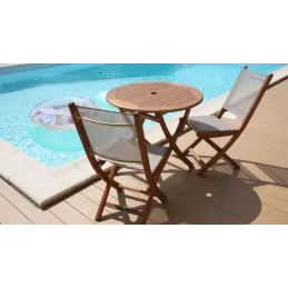Table en eucalyptus Sophie