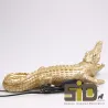 Lampe animal doré en résine