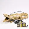 Lampe animal doré en résine
