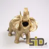 Lampe animal doré en résine