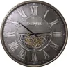 Pendule ronde en fer Antiquité 102 cm