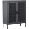 Buffet 2 portes grillagées en acier Misha