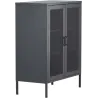 Buffet 2 portes grillagées en acier Misha