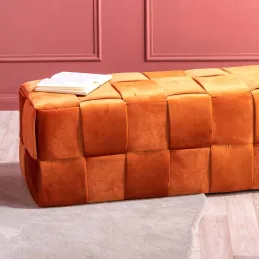 Banc en velours Weaved