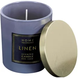Bougie parfumée couvercle en métal Fragrance 9 cm (Lot de 5)