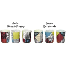 Coffret de 6 bougies parfumées Patchwork