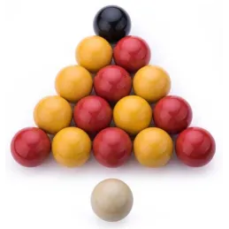 Lot de 16 billes de billard 57 mm en résine