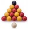 Lot de 16 billes de billard 57 mm en résine
